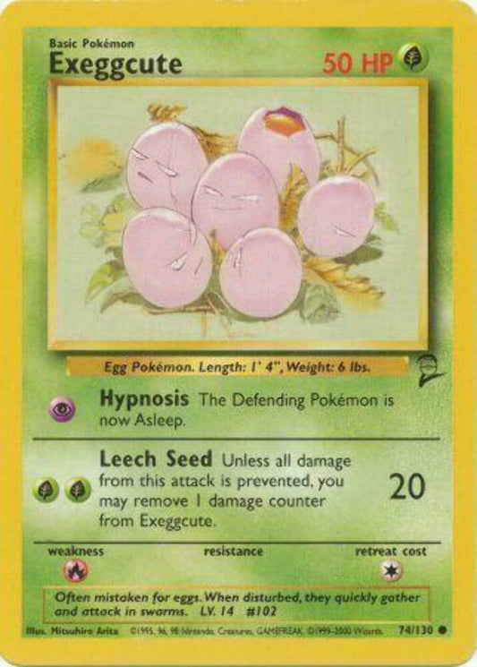 Exeggcute - 74/130 - Common - Unlimited Edition Base Set 2