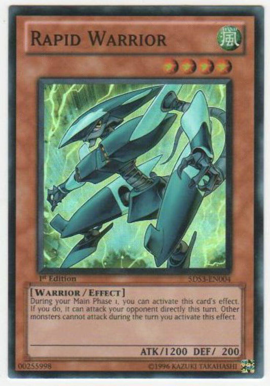 Rapid Warrior - 5DS3-EN004 - Super Rare - 1st Edition - YuGiOh
