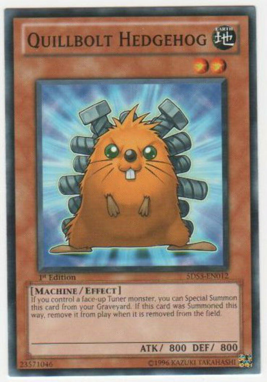Quillbolt Hedgehog - 5DS3-EN012 - Common - 1st Edition - YuGiOh