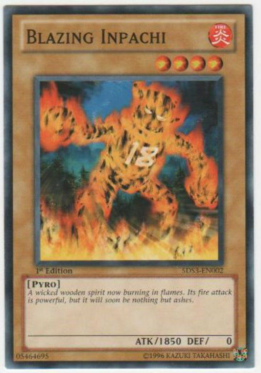 Blazing Inpachi - 5DS3-EN002 - Common - 1st Edition - YuGiOh