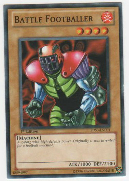 Battle Footballer - 5DS3-EN001 - Common - 1st Edition - YuGiOh