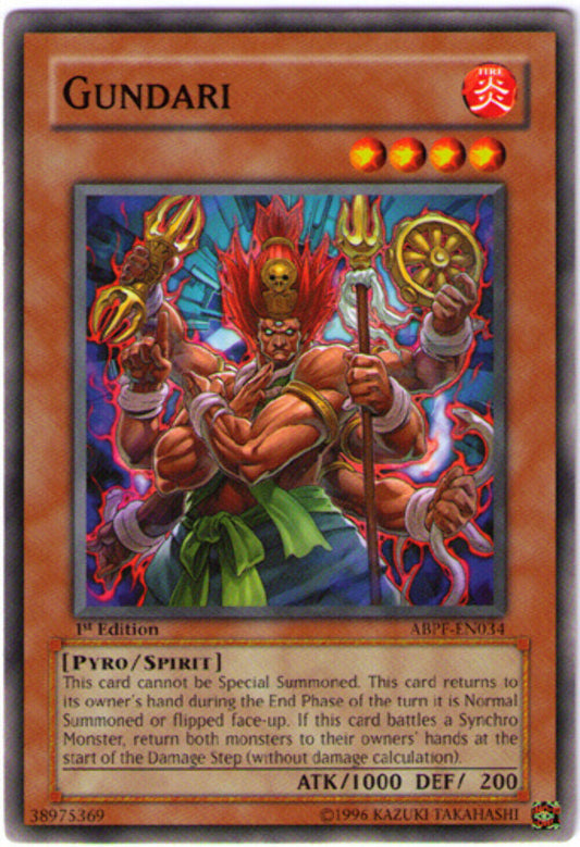 Gundari - ABPF-EN034 - Common - Unlimited Edition - YuGiOh