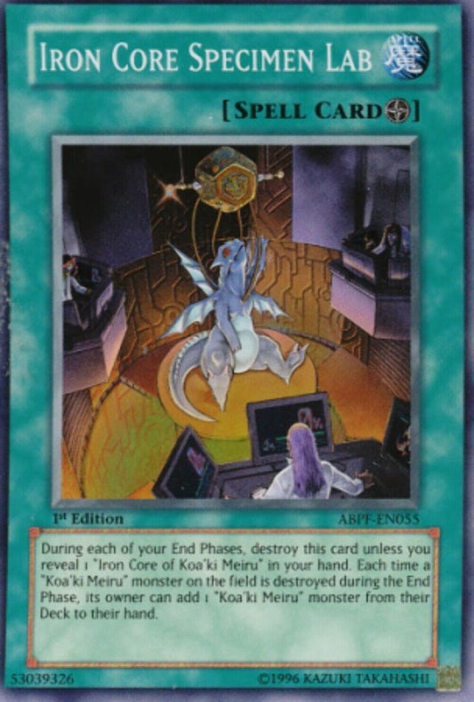 Iron Core Specimen Lab - ABPF-EN055 - Super Rare - Unlimited Edition - YuGiOh