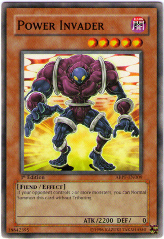 Power Invader - ABPF-EN009 - Common - 1st Edition - YuGiOh