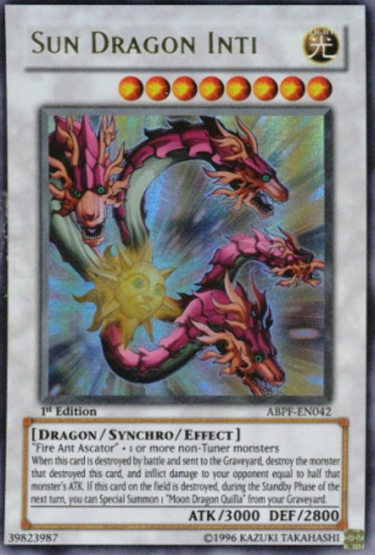 Sun Dragon Inti - ABPF-EN042 - Ultra Rare - 1st Edition - YuGiOh
