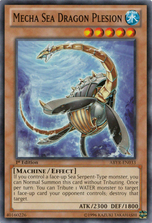 Mecha Sea Dragon Plesion - ABYR-EN033 - Common - Unlimited Edition - YuGiOh