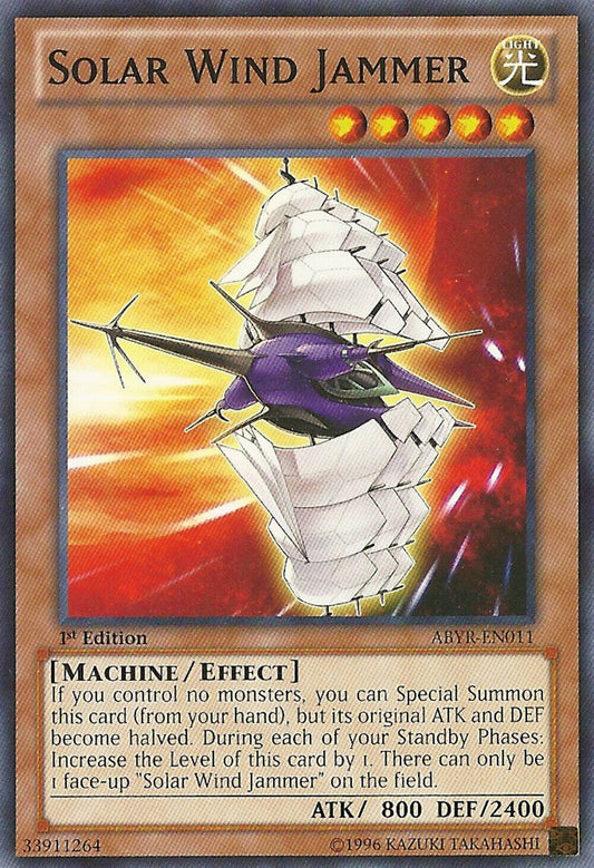 Solar Wind Jammer - ABYR-EN011 - Common - Unlimited Edition - YuGiOh