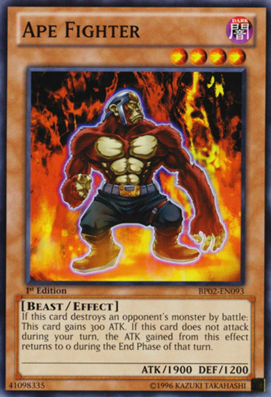 Ape Fighter - BP02-EN093 - Common - 1st Edtion Mosaic Rare - YuGiOh