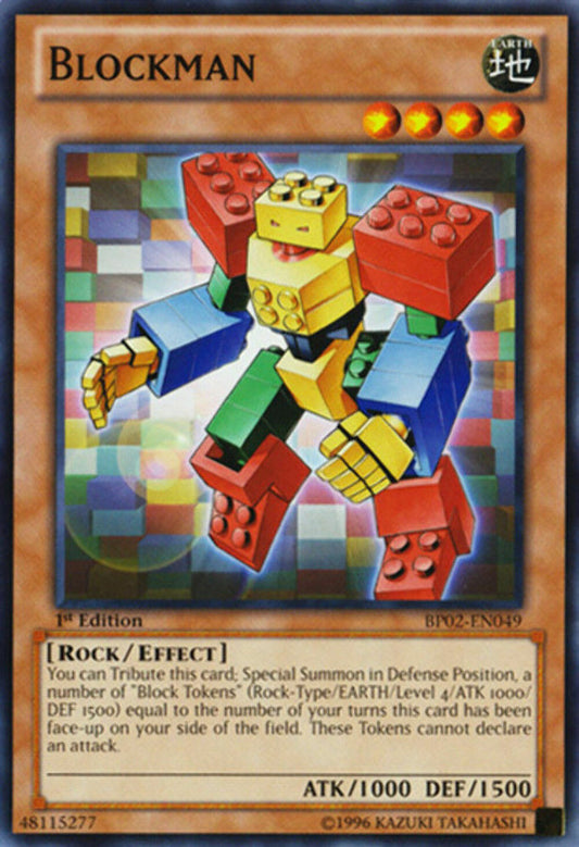 Blockman - BP02-EN049 - Common - 1st Edtion YuGiOh
