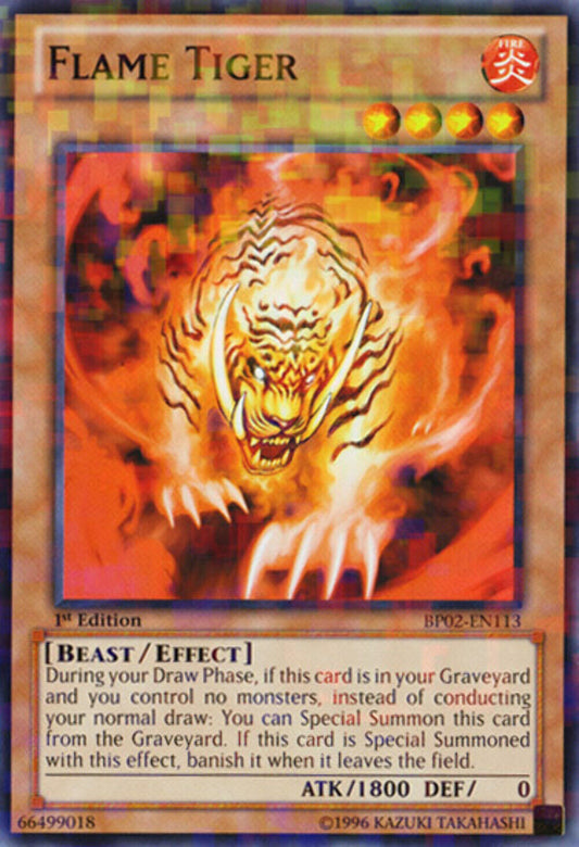 Flame Tiger - BP02-EN113 - Mosaic Rare - 1st Edtion YuGiOh