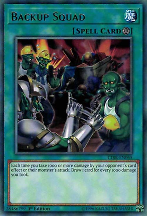 Backup Squad - CIBR-EN065 - Rare - 1st Edition - YuGiOh
