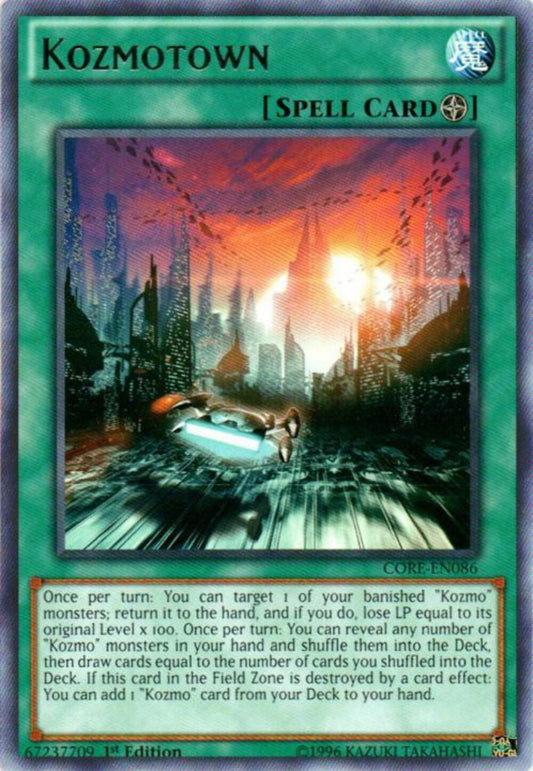 Kozmotown - CORE-EN086 - Rare - 1st Edition - YuGiOh