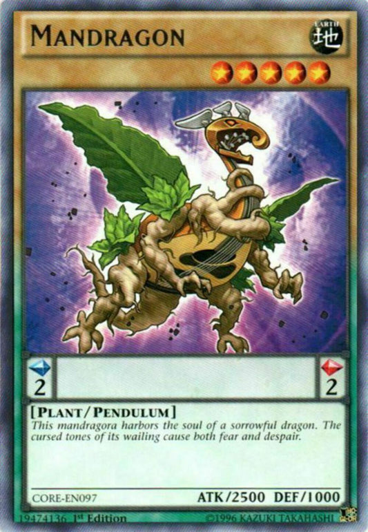 Mandragon - CORE-EN097 - Rare - 1st Edition - YuGiOh