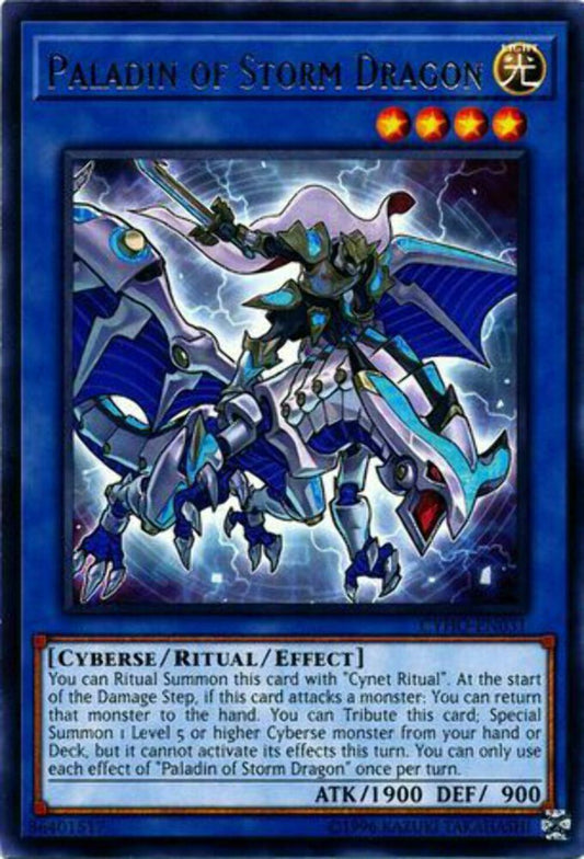 Paladin of Storm Dragon - CYHO-EN031 - Rare - Unlimited Edition - YuGiOh
