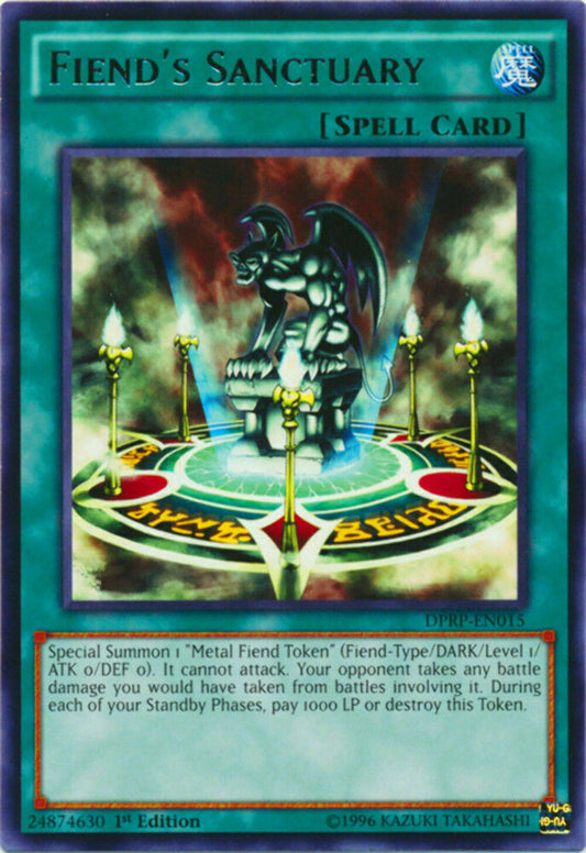 Fiend's Sanctuary - DPRP-EN015 - Rare - 1st Edition - YuGiOh