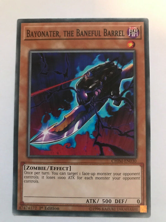 Bayonater, The Baneful Barrel - CHIM-EN030 - Common - 1st Edition - YuGiOh