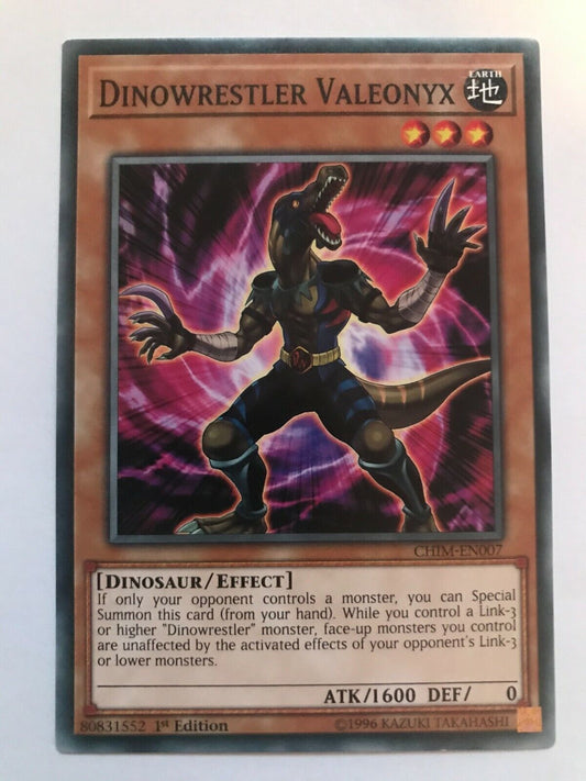 Dinowrestler Valeonyx - CHIM-EN007 - Common - 1st Edition - YuGiOh