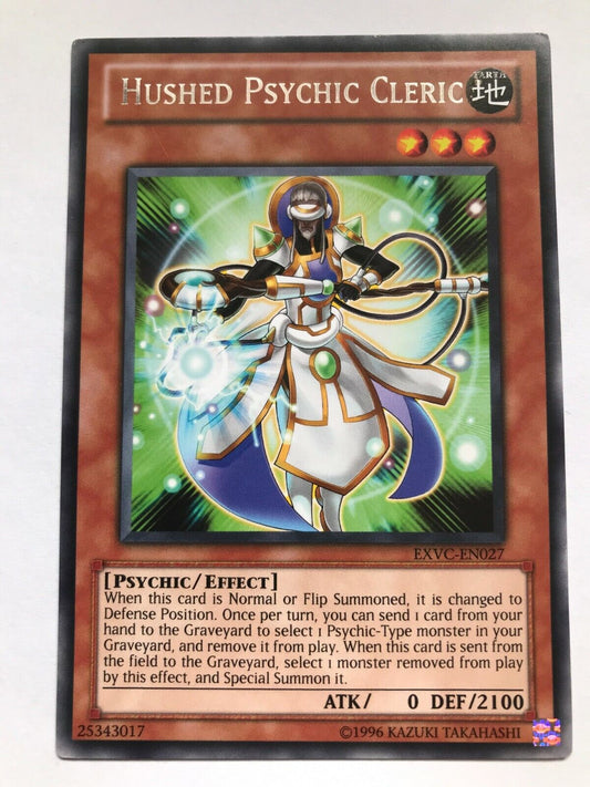 Hushed Psychic Cleric - EXVC-EN027 - Rare - Unlimited Edition - YuGiOh