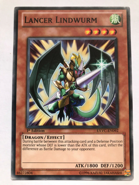 Lancer Lindwurm - EXVC-EN092 - Common - 1st Edition - YuGiOh