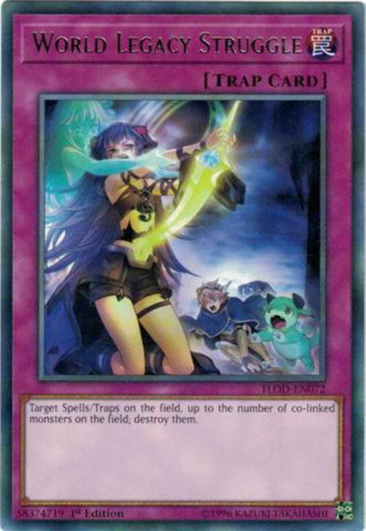 World Legacy Struggle - FLOD-EN072 - Rare - 1st Edition - YuGiOh