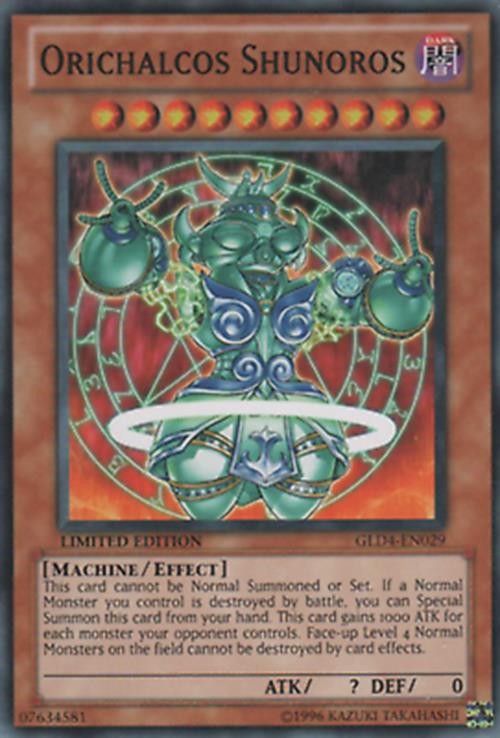 Orichalcos Shunoros - GLD4-EN029 - Common - Limited Edition- YuGiOh