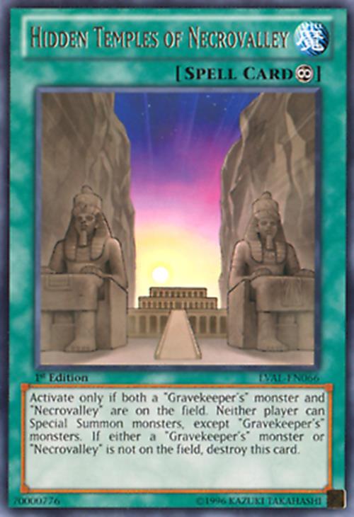 Hidden Temples of Necrovalley - LVAL-EN066 - Rare - Unlimited - YuGiOh