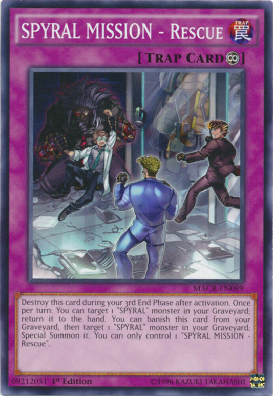 SPYRAL MISSION - Rescue - MACR-EN089 - Common - 1st Edition - YuGiOh