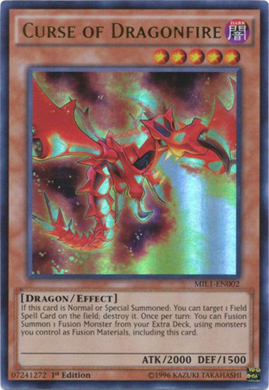 Curse of Dragonfire - MIL1-EN002 - Ultra Rare - 1st Edition - YuGiOh