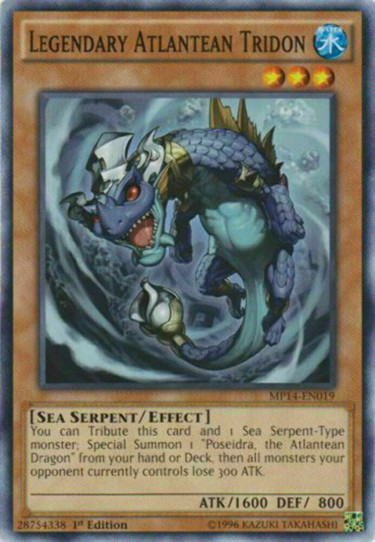 Legendary Atlantean Tridon - MP14-EN019 - Common - 1st Edition - YuGiOh