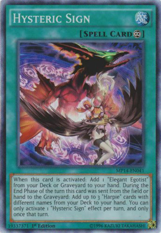Hysteric Sign - MP14-EN041 - Super Rare - 1st Edition - YuGiOh