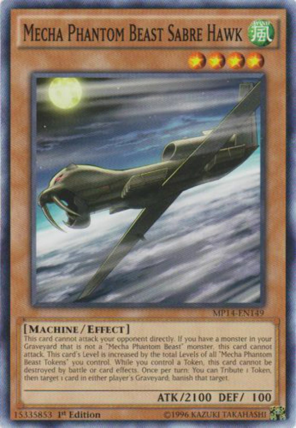 Mecha Phantom Beast Sabre Hawk - MP14-EN149 - Common - 1st Edition - YuGiOh