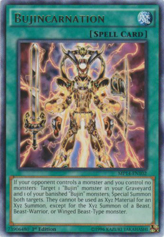 Bujincarnation - MP14-EN102 - Rare - 1st Edition - YuGiOh