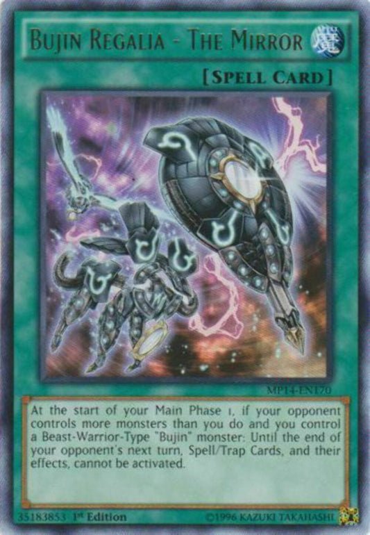 Bujin Regalia - The Mirror - MP14-EN170 - Rare - 1st Edition - YuGiOh