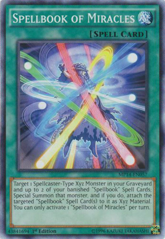 Spellbook of Miracles - MP14-EN057 - Common - 1st Edition - YuGiOh