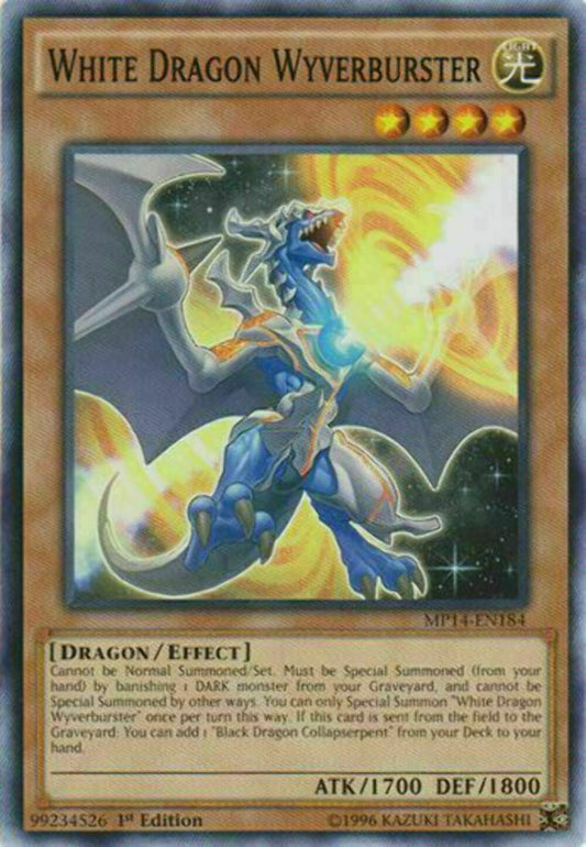 White Dragon Wyverburster - MP14-EN184 - Common - 1st Edition - YuGiOh