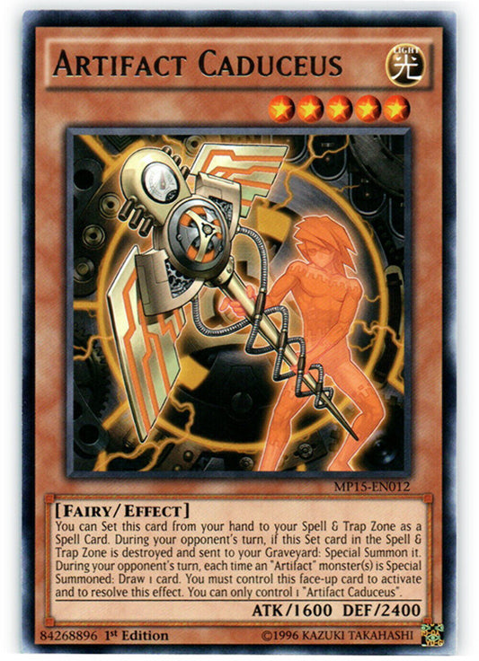 Artifact Caduceus - MP15-EN012 - Rare - 1st Edition - YuGiOh