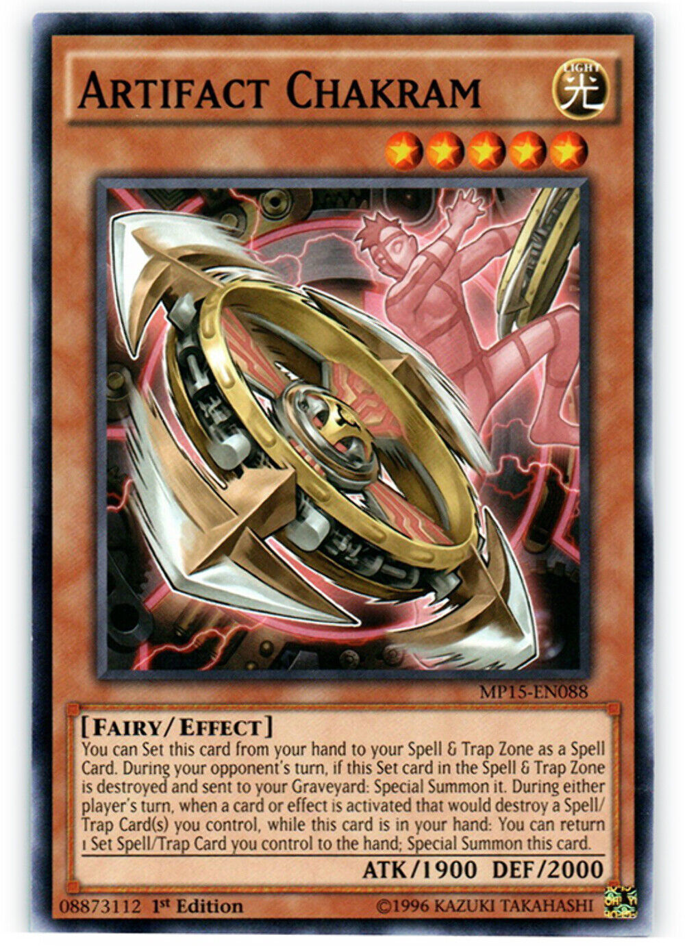 Artifact Chakram - MP15-EN088 - Common - 1st Edition - YuGiOh