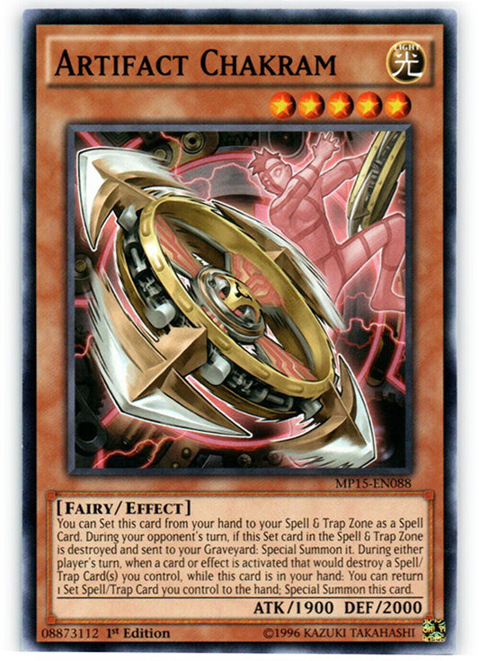 Artifact Chakram - MP15-EN088 - Common - 1st Edition - YuGiOh
