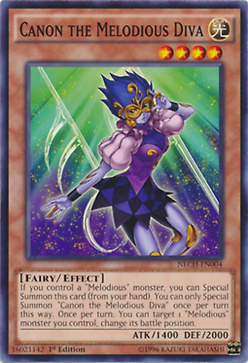 Canon the Melodious Diva - NECH-EN004 - Common - Unlimited Edition - YuGiOh