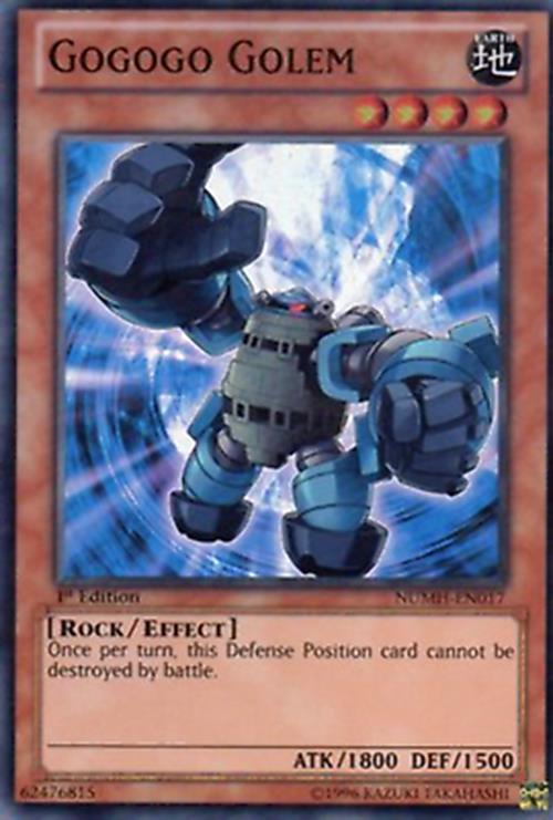Gogogo Golem - NUMH-EN017 - Super Rare - 1st Edition - YuGiOh