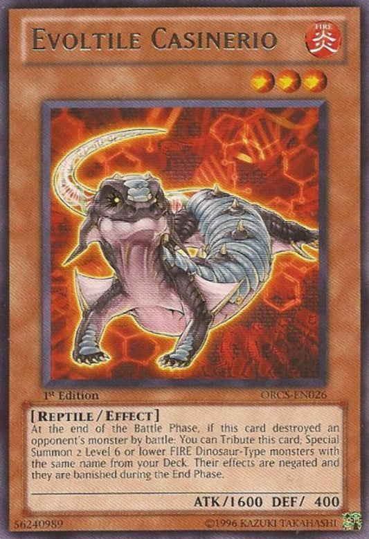 Evoltile Casinerio - ORCS-EN026 - Rare - 1st Edition - YuGiOh