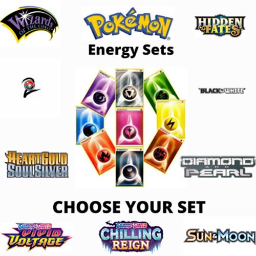 Pokemon Energy Card Sets WOTC Base Set To 2020 - Choose Your Set