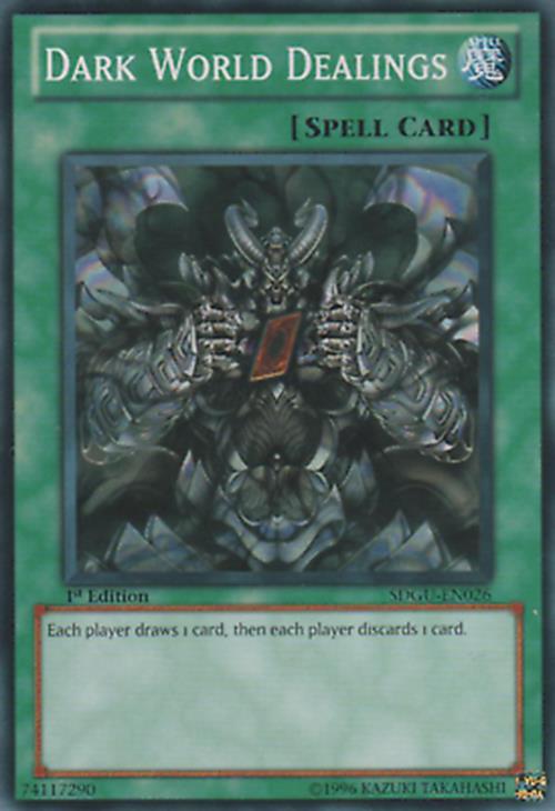 Dark World Dealings - SDGU-EN026 - Common - 1st Edition - YuGiOh LP