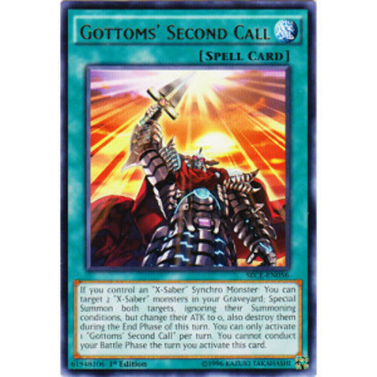 Gottoms' Second Call - SECE-EN056 - Rare - 1st Edition - YuGiOh