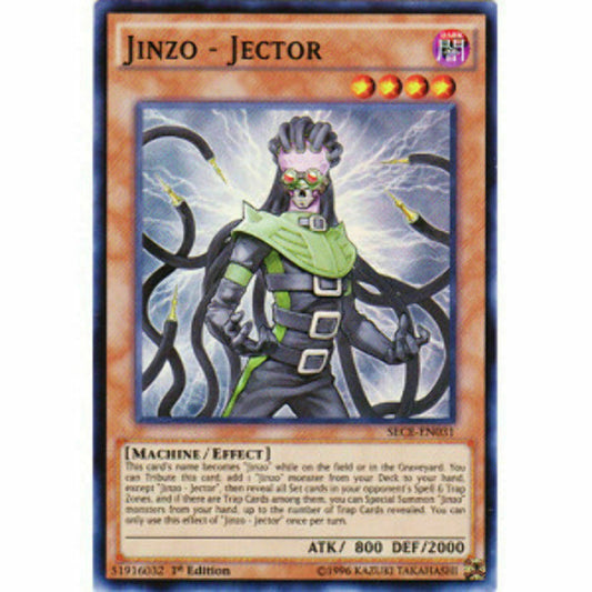 Jinzo - Jector - SECE-EN031 - Super Rare - Unlimited Edition - YuGiOh