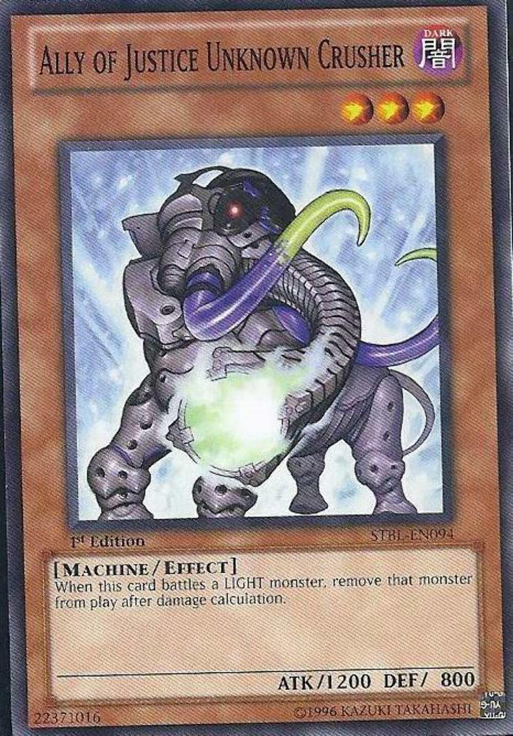 Ally of Justice Unknown Crusher - STBL-EN094 - Common - 1st Edition - YuGiOh