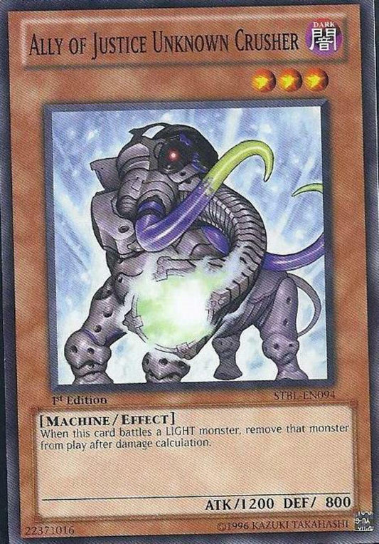 Ally of Justice Unknown Crusher - STBL-EN094 - Common - 1st Edition - YuGiOh