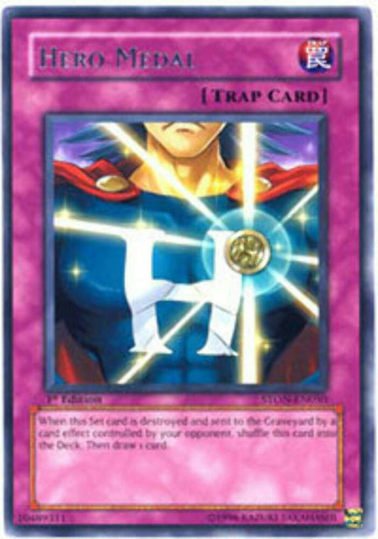 Hero Medal - STON-EN050 - Rare - Unlimited Edition - YuGiOh
