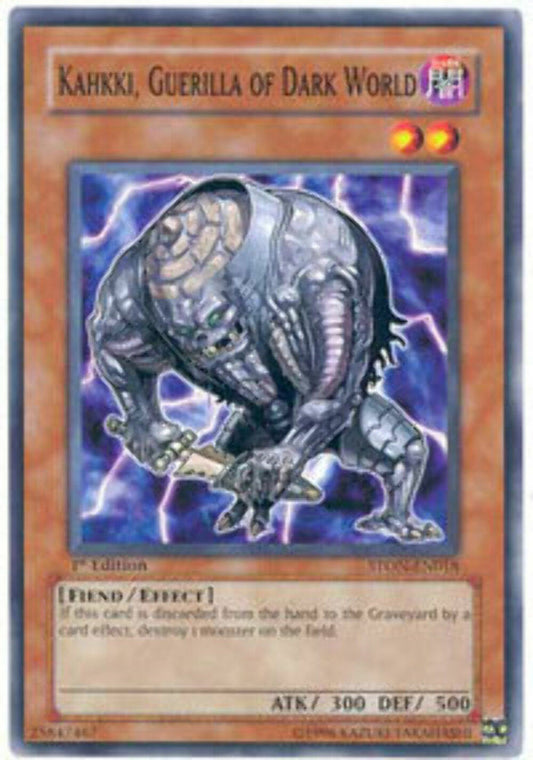 Kahkki, Guerilla of Dark World - STON-EN018 - Common - 1st Edition - YuGiOh