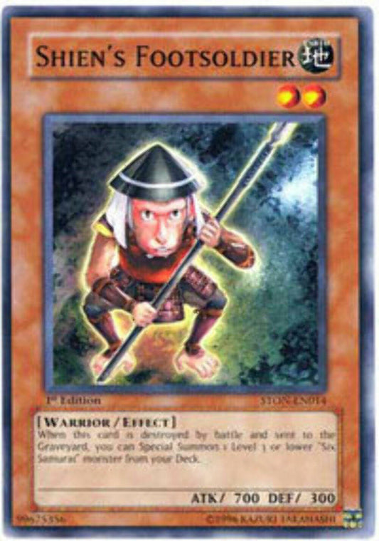 Shien's Footsoldier - STON-EN014 - Common - 1st Edition - YuGiOh